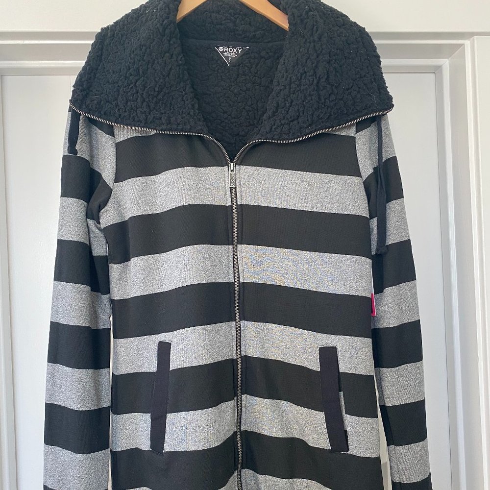 Roxy Sherpa Lined Zipper Jacket